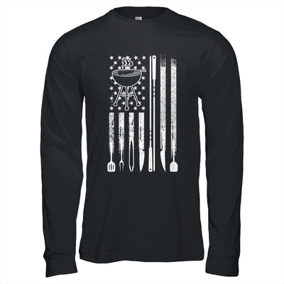 Funny BBQ Smoker Smoking Grilling And Barbecue Us Flag Shirt & Hoodie | teecentury