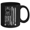 Funny BBQ Smoker Smoking Grilling And Barbecue Us Flag Mug | teecentury