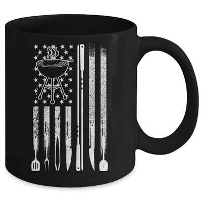 Funny BBQ Smoker Smoking Grilling And Barbecue Us Flag Mug | teecentury