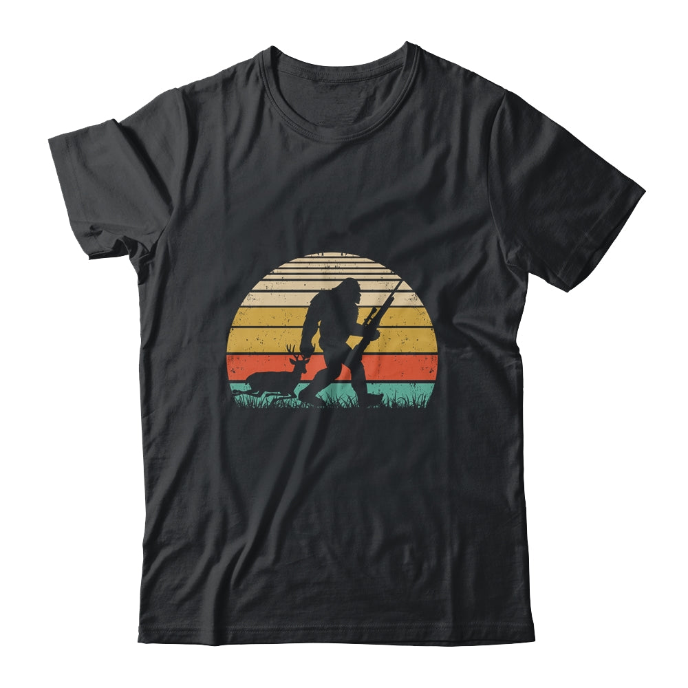 Funny Bigfoot Hunting Sasquatch Outdoor Retro Men Women Shirt & Hoodie | teecentury