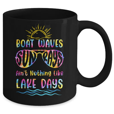 Funny Boat Waves Sun Rays Lake Days Vacation Mug | teecentury