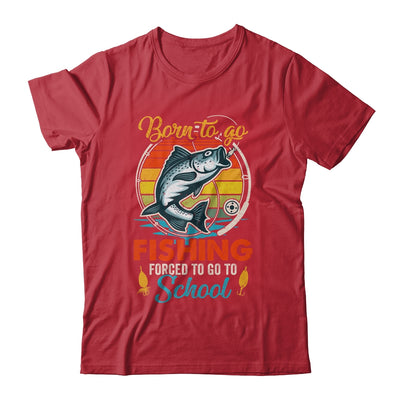 Funny Born To Go Fishing Bass Fish Fisherman Boys Kids Shirt & Hoodie | teecentury