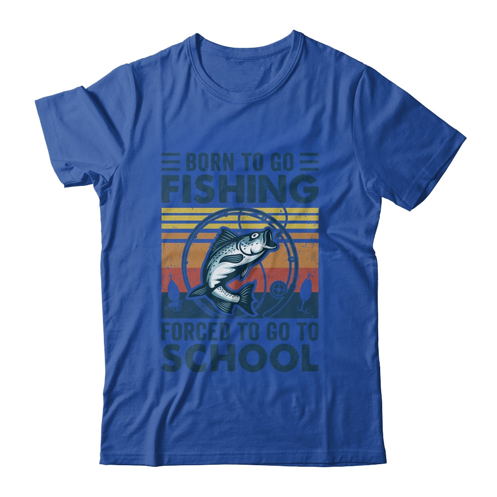 Funny Born To Go Fishing Bass Fish Fisherman For Boys Shirt