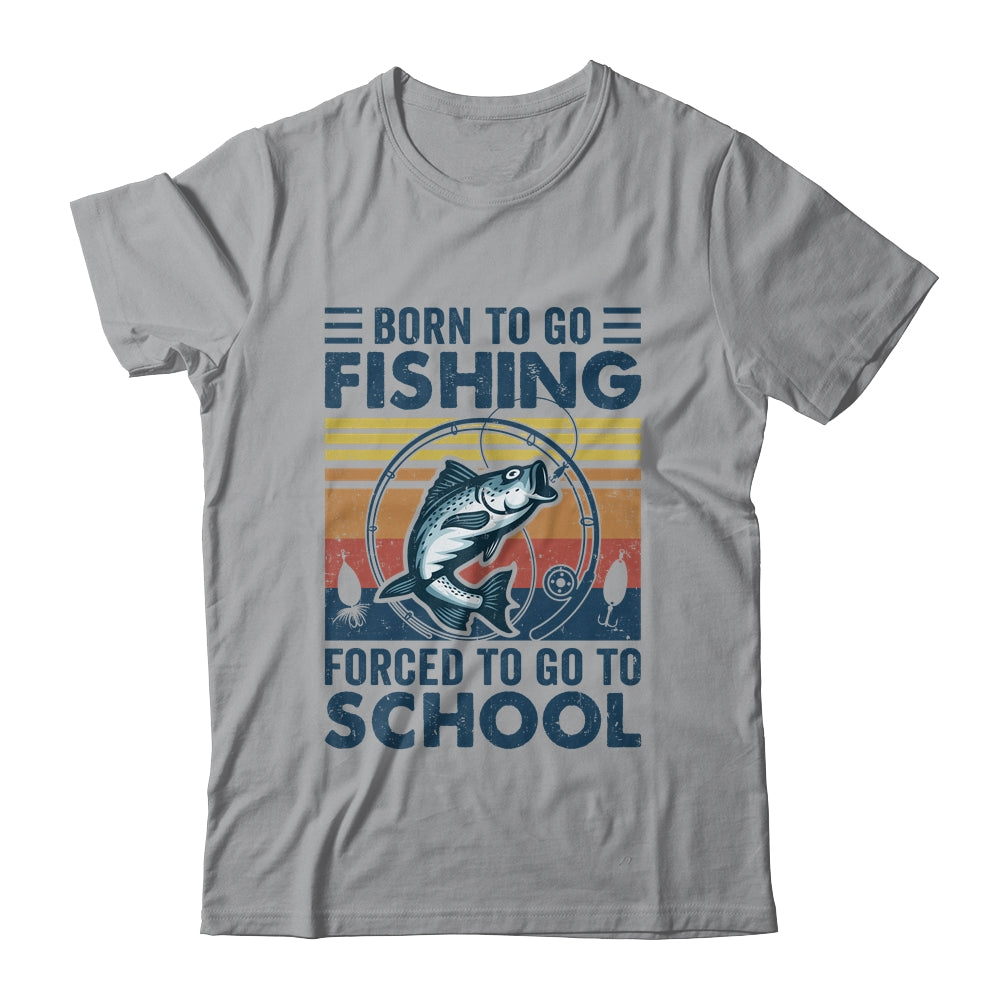 Funny Born To Go Fishing Bass Fish Fisherman For Boys Shirt & Hoodie | teecentury