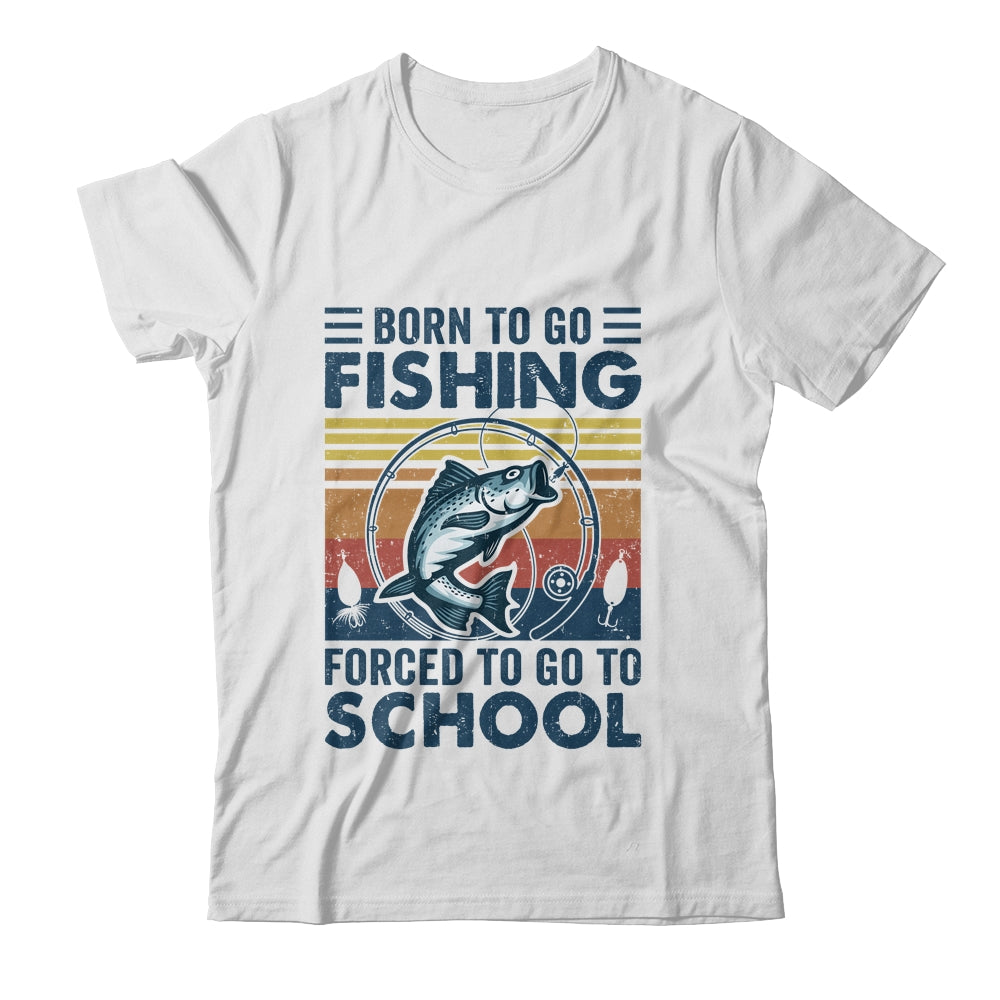 Funny Born To Go Fishing Bass Fish Fisherman For Boys Shirt & Hoodie | teecentury