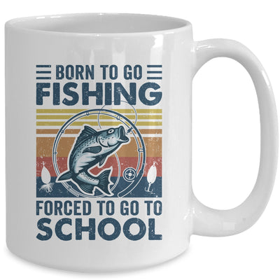 Funny Born To Go Fishing Bass Fish Fisherman For Boys Mug | teecentury