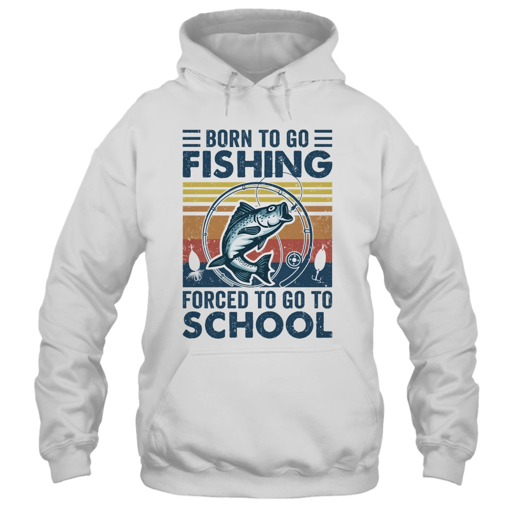 Funny Born To Go Fishing Bass Fish Fisherman For Boys Shirt & Hoodie | teecentury