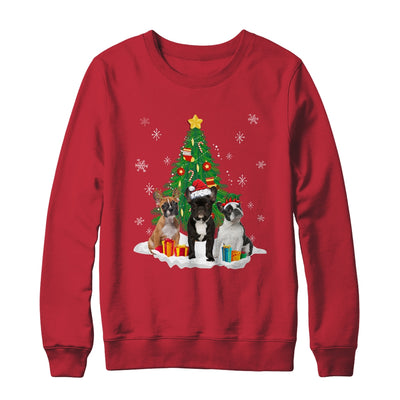 Funny Boston Terrier Ugly Christmas Dog Lovers Women Shirt & Sweatshirt | teecentury