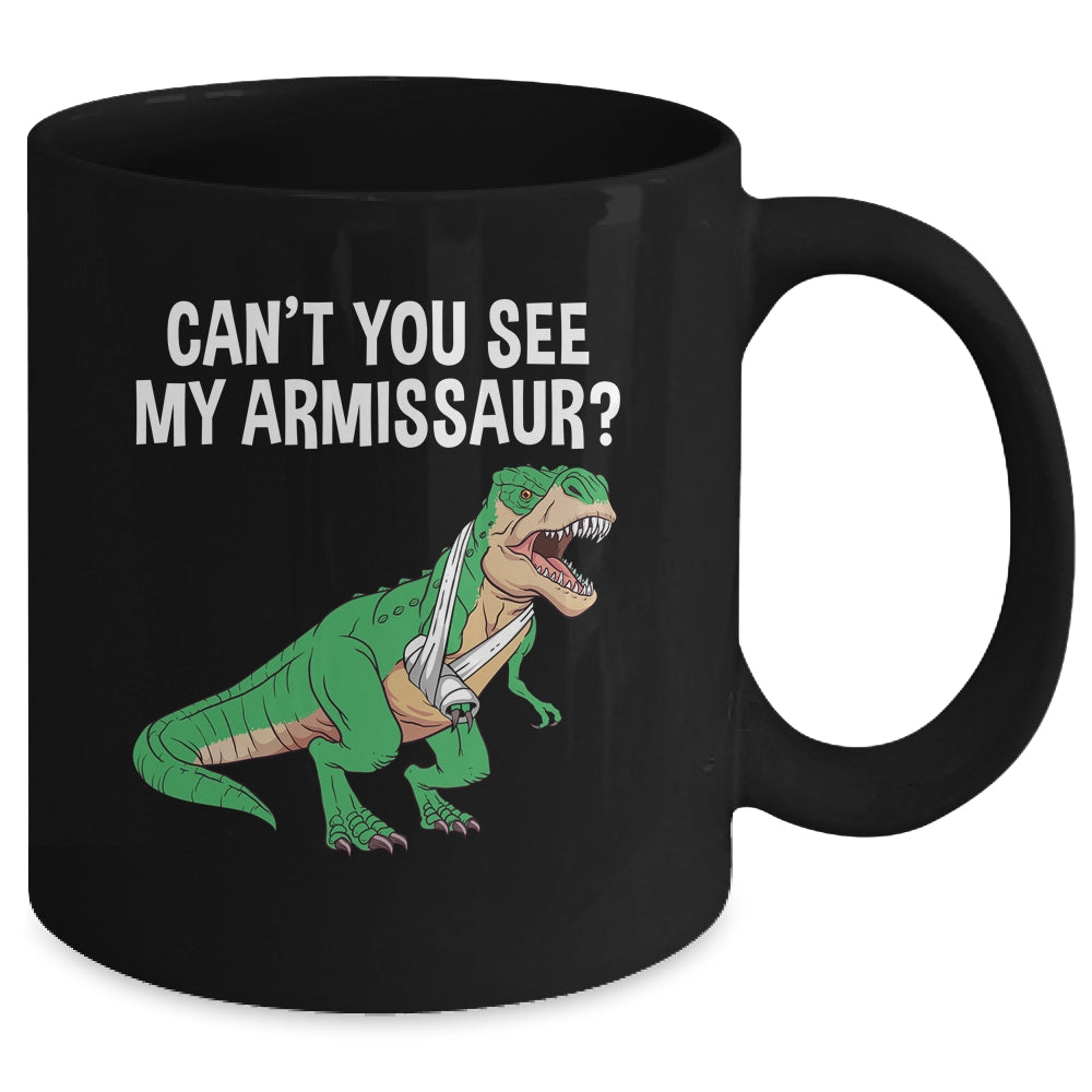 Funny Broken Arm For Men Boy Kids Hand Wrist Injury Dinosaur Mug | teecentury