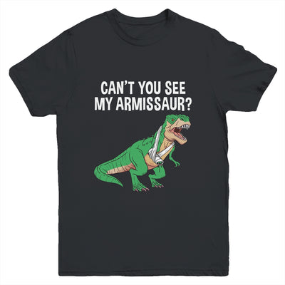 Funny Broken Arm For Men Boy Kids Hand Wrist Injury Dinosaur Youth Shirt | teecentury