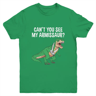 Funny Broken Arm For Men Boy Kids Hand Wrist Injury Dinosaur Youth Shirt | teecentury