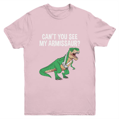 Funny Broken Arm For Men Boy Kids Hand Wrist Injury Dinosaur Youth Shirt | teecentury