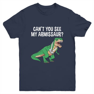 Funny Broken Arm For Men Boy Kids Hand Wrist Injury Dinosaur Youth Shirt | teecentury