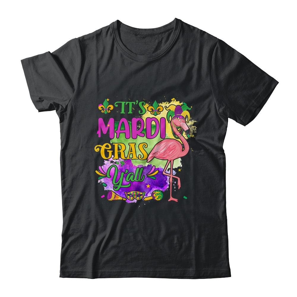 Funny Carnival Party Idea Flamingo Mardi Gras T-Shirt & Tank Top | Teecentury.com
