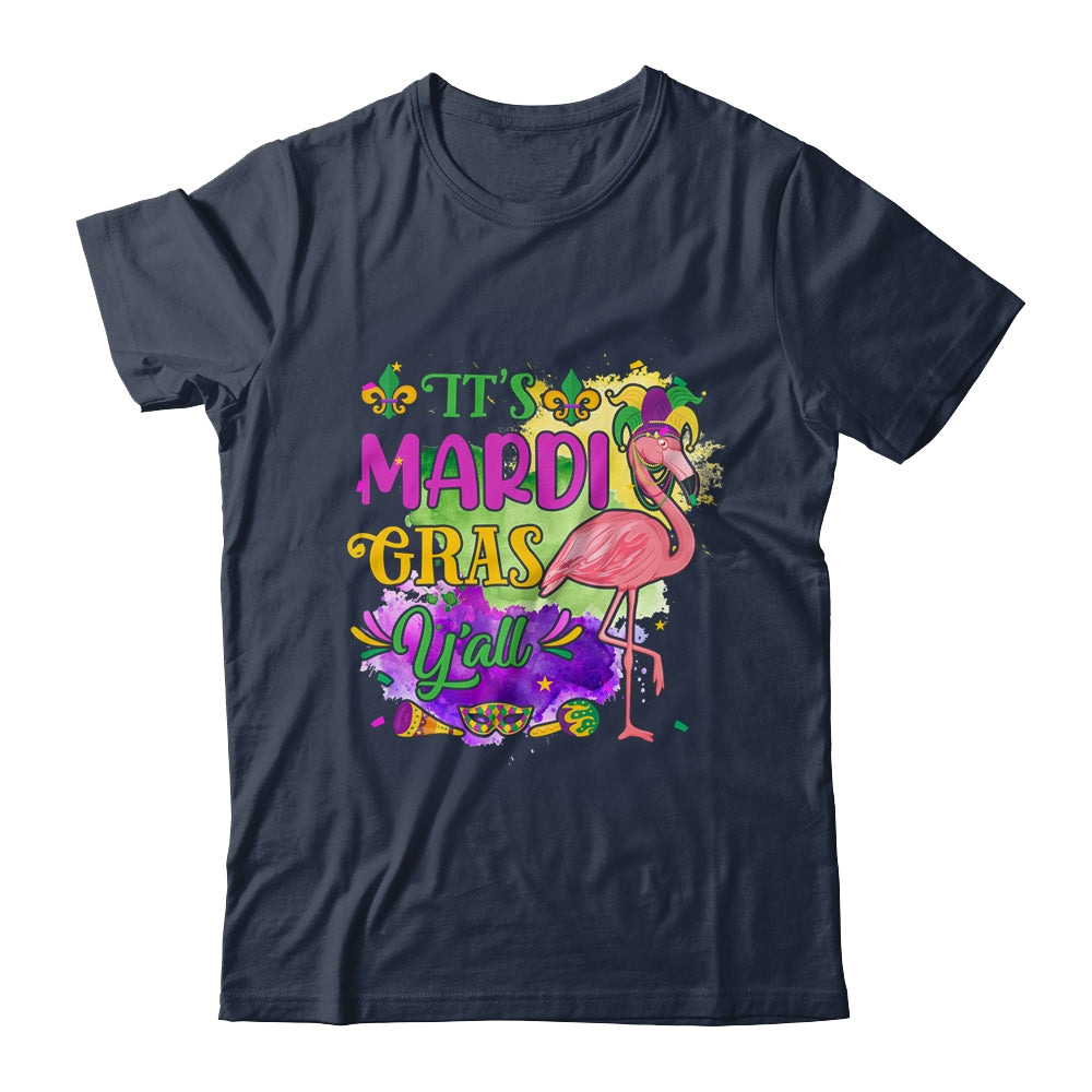 Funny Carnival Party Idea Flamingo Mardi Gras T-Shirt & Tank Top | Teecentury.com