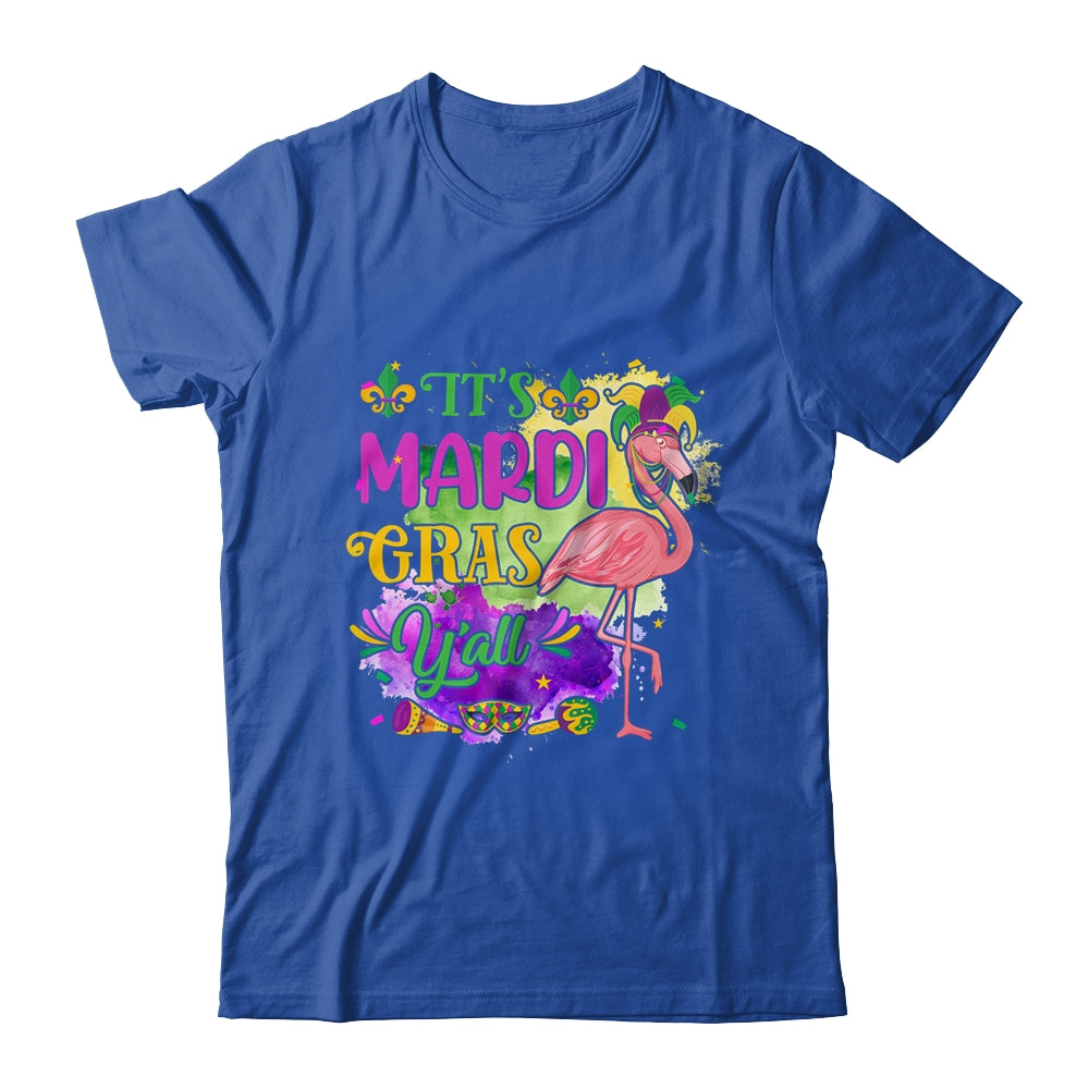 Funny Carnival Party Idea Flamingo Mardi Gras T-Shirt & Tank Top | Teecentury.com