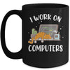 Funny Cat I Work On Computers Cat Lover Mug | teecentury