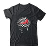Funny Checkered Black White Lip Cute Checkerboard Women T-Shirt & Tank Top | Teecentury.com