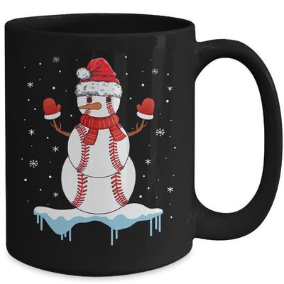 Funny Christmas Baseball Santa Snowman Mug Coffee Mug | Teecentury.com