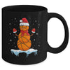 Funny Christmas Basketball Santa Snowman Mug Coffee Mug | Teecentury.com