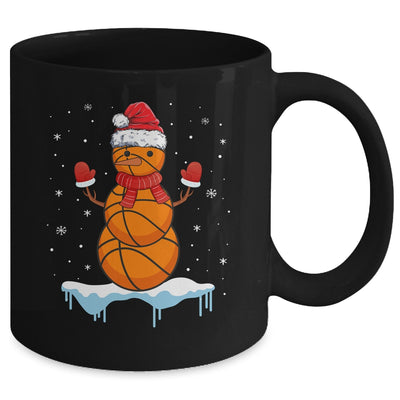 Funny Christmas Basketball Santa Snowman Mug Coffee Mug | Teecentury.com