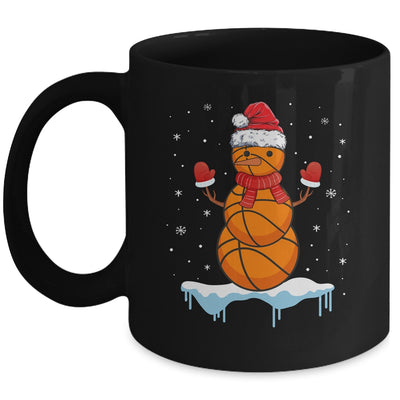 Funny Christmas Basketball Santa Snowman Mug Coffee Mug | Teecentury.com