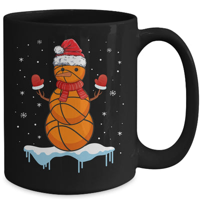 Funny Christmas Basketball Santa Snowman Mug Coffee Mug | Teecentury.com