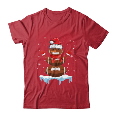 Funny Christmas Football Santa Snowman T-Shirt & Sweatshirt | Teecentury.com