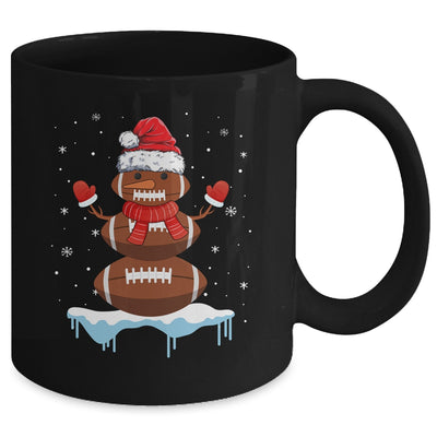 Funny Christmas Football Santa Snowman Mug Coffee Mug | Teecentury.com