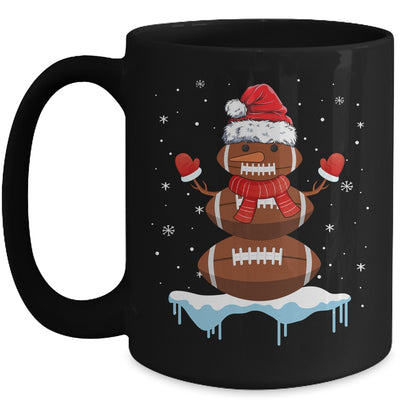 Funny Christmas Football Santa Snowman Mug Coffee Mug | Teecentury.com