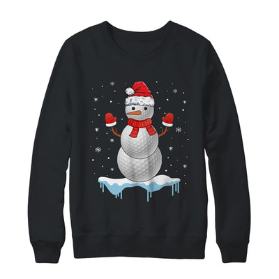 Funny Christmas Golf Balls Santa Snowman T-Shirt & Sweatshirt | Teecentury.com