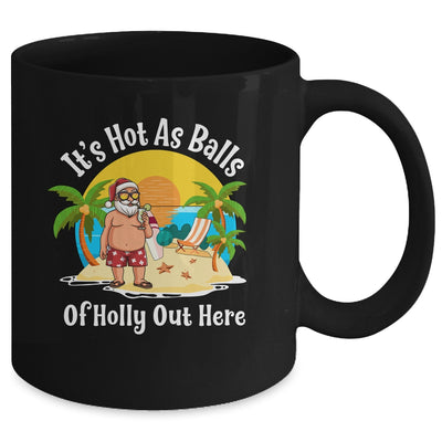 Funny Christmas In July Hot As Balls Santa Summer Party Mug Coffee Mug | Teecentury.com