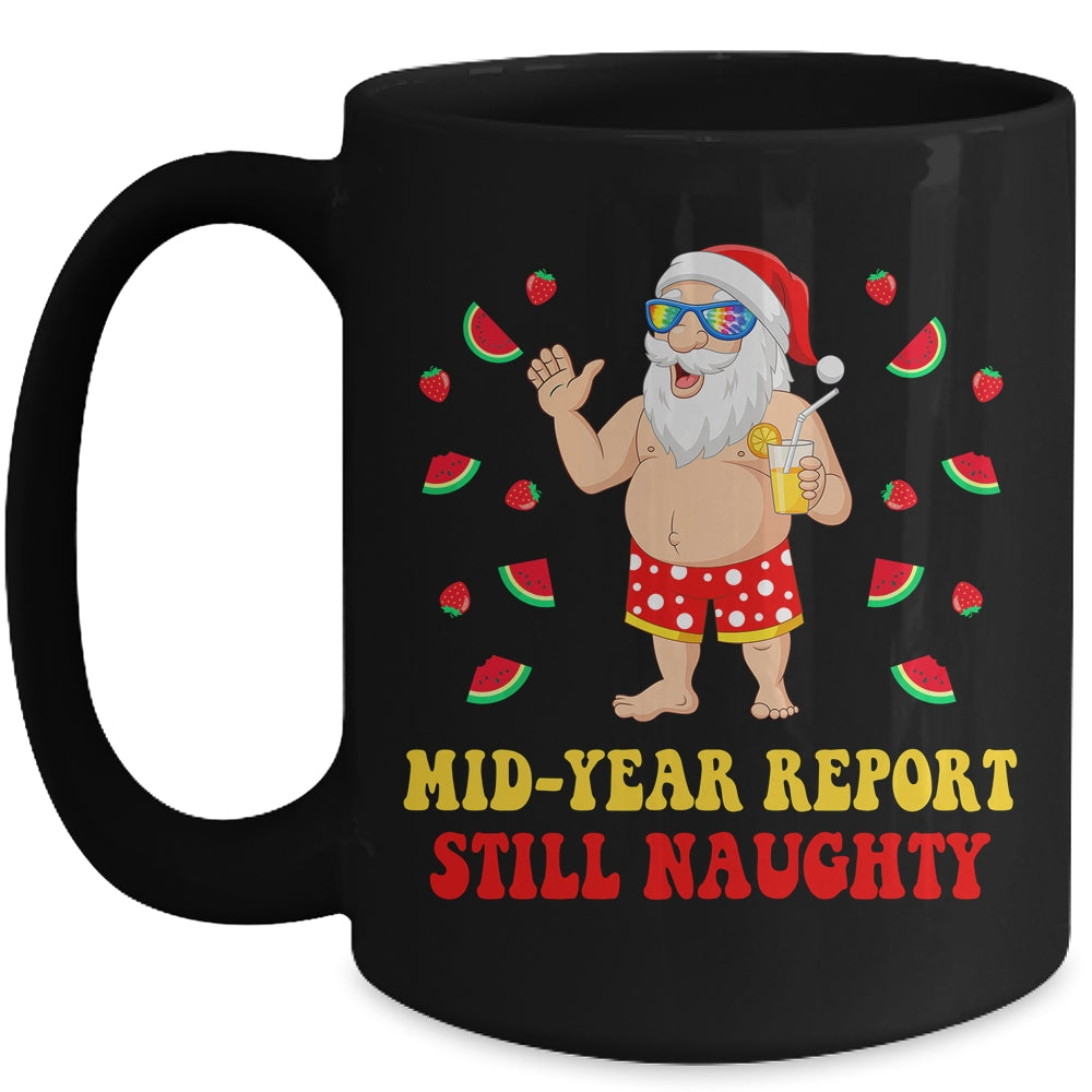Funny Christmas In July Santa Summer Vacation Men Women Kids Mug | teecentury