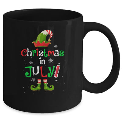 Funny Christmas In July Summer Elf Santa Xmas Mug | teecentury