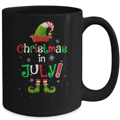 Funny Christmas In July Summer Elf Santa Xmas Mug | teecentury