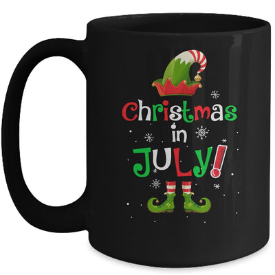 Funny Christmas In July Summer Elf Santa Xmas Mug | teecentury