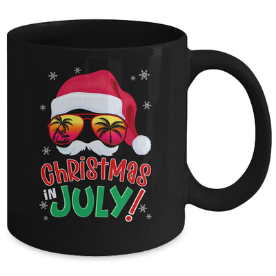 Funny Christmas In July Summer Santa Sunglasses Xmas Mug | teecentury