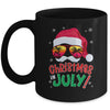 Funny Christmas In July Summer Santa Sunglasses Xmas Mug | teecentury