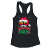 Funny Christmas In July Summer Santa Sunglasses Xmas Shirt & Tank Top | teecentury