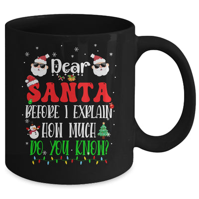 Funny Christmas Kids Adults Dear Santa I Can Explain Mug | teecentury