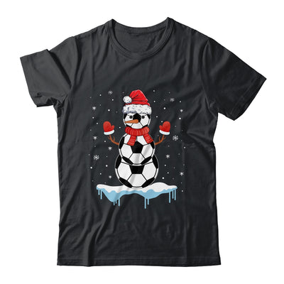 Funny Christmas Soccer Balls Santa Snowman T-Shirt & Sweatshirt | Teecentury.com