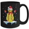 Funny Christmas Softball Santa Snowman Mug Coffee Mug | Teecentury.com