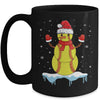 Funny Christmas Softball Santa Snowman Mug Coffee Mug | Teecentury.com