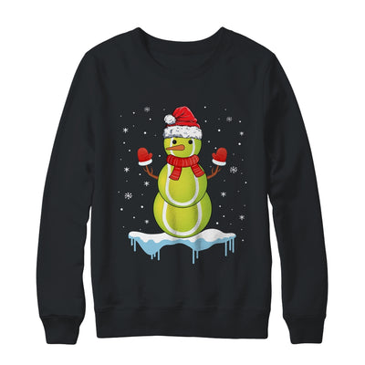 Funny Christmas Tennis Balls Santa Snowman T-Shirt & Sweatshirt | Teecentury.com