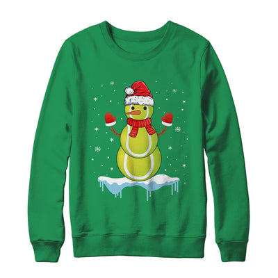 Funny Christmas Tennis Balls Santa Snowman T-Shirt & Sweatshirt | Teecentury.com