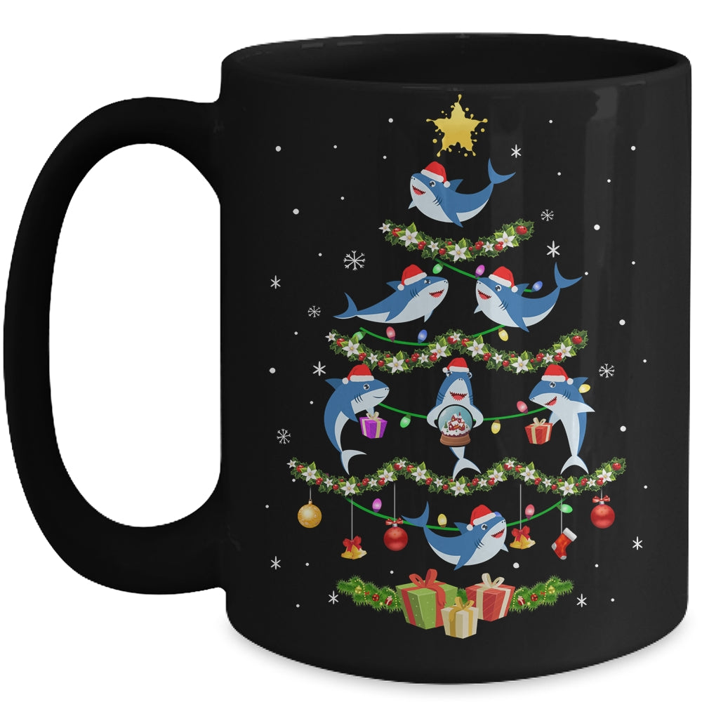 Funny Christmas Tree Shark This Is My Christmas Mug | teecentury