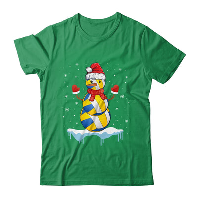 Funny Christmas Volleyball Santa Snowman T-Shirt & Sweatshirt | Teecentury.com