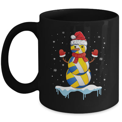 Funny Christmas Volleyball Santa Snowman Mug Coffee Mug | Teecentury.com