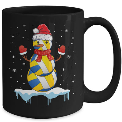 Funny Christmas Volleyball Santa Snowman Mug Coffee Mug | Teecentury.com