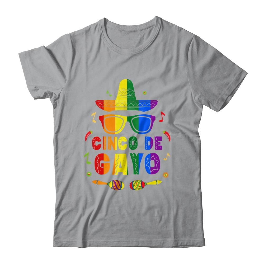 Funny Cinco De Gayo LGBT Gay Pride Flag T-Shirt & Hoodie | Teecentury.com